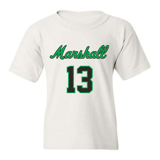 Marshall - NCAA Men's Basketball : Creighton Thieneman - Youth T-Shirt Sports Shersey