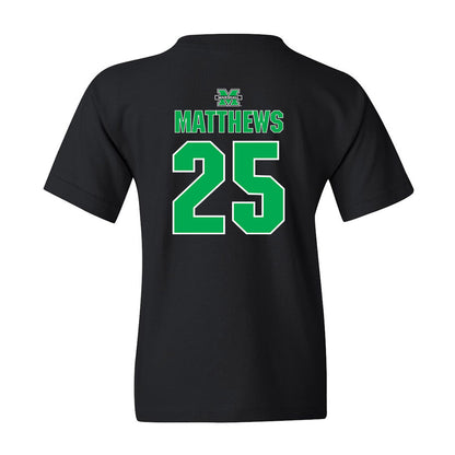 Marshall - NCAA Women's Basketball : Mahogany Matthews - Youth T-Shirt Sports Shersey