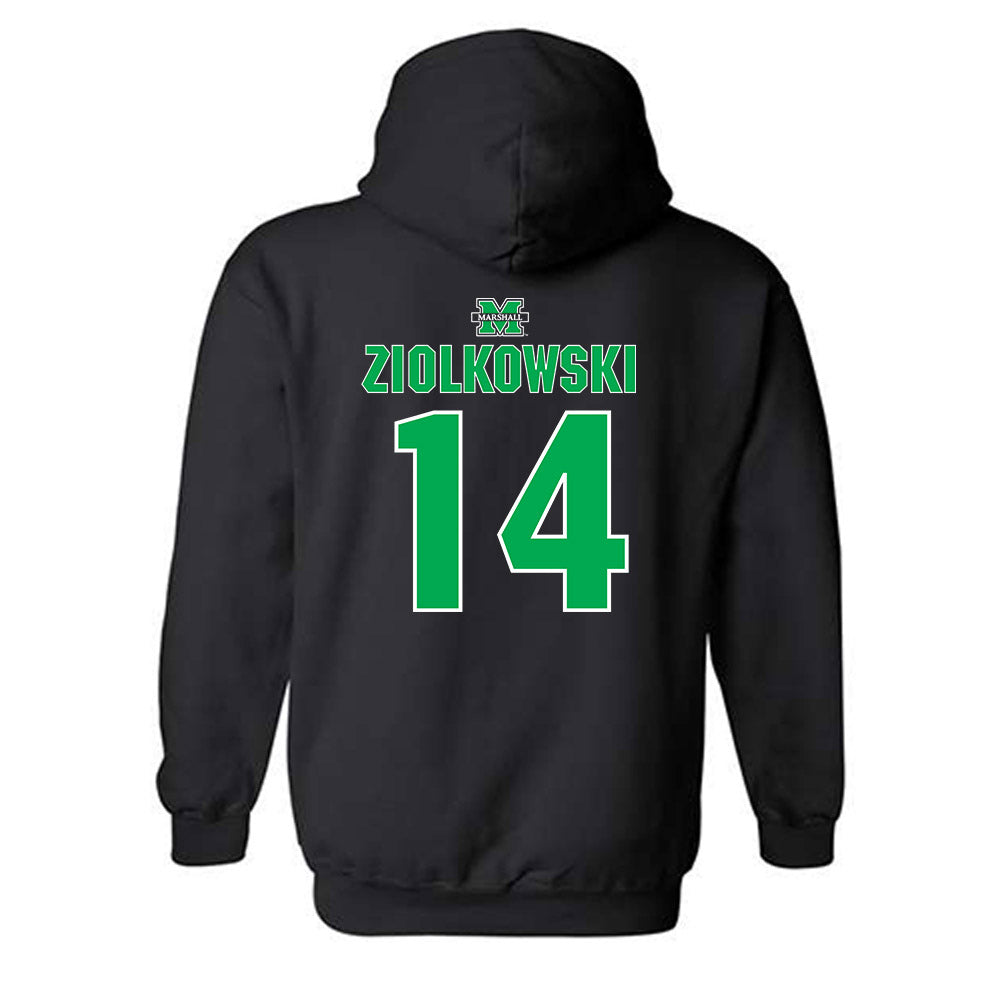 Marshall - NCAA Women's Basketball : Olivia Ziolkowski - Hooded Sweatshirt Sports Shersey