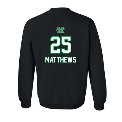 Marshall - NCAA Women's Basketball : Mahogany Matthews - Crewneck Sweatshirt Sports Shersey