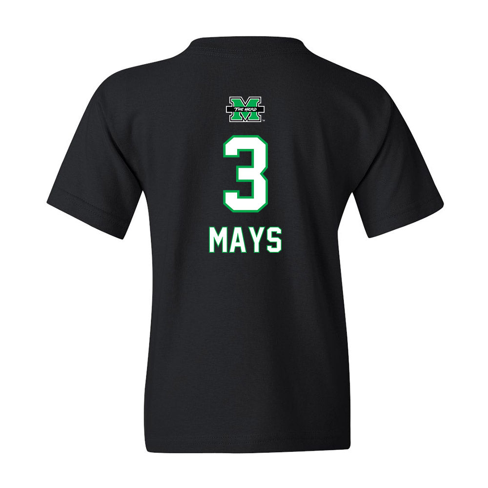 Marshall - NCAA Women's Basketball : Cairah Mays - Youth T-Shirt Sports Shersey