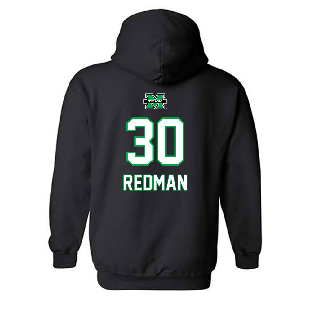 Marshall - NCAA Women's Basketball : Aarionna Redman - Hooded Sweatshirt Sports Shersey