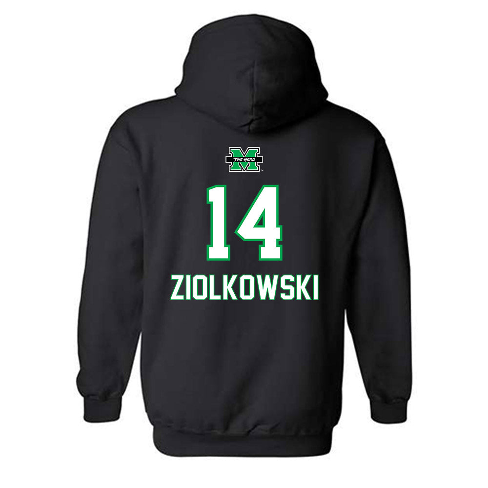 Marshall - NCAA Women's Basketball : Olivia Ziolkowski - Hooded Sweatshirt Sports Shersey