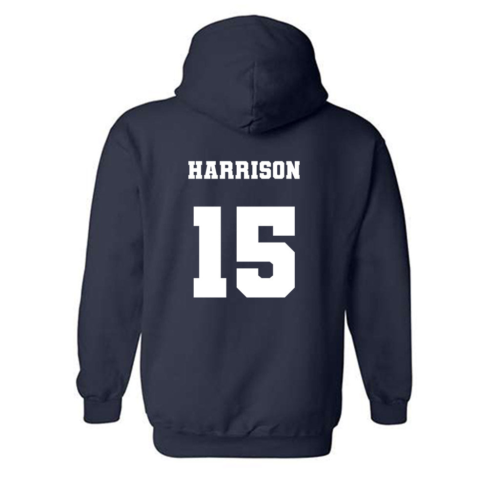 Xavier - NCAA Women's Lacrosse : Jessica "JessLax" Harrison Shersey Hooded Sweatshirt