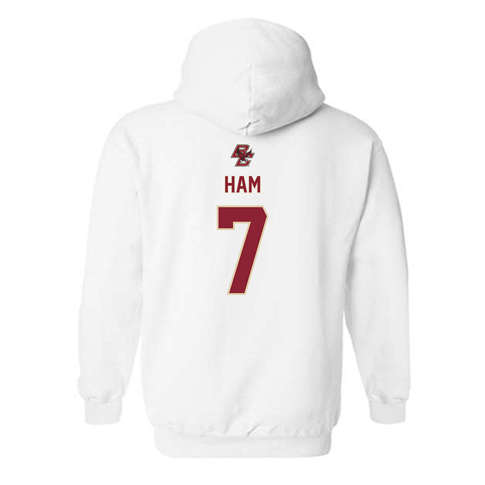 Boston College - NCAA Women's Ice Hockey : Kate Ham - Hooded Sweatshirt Sports Shersey