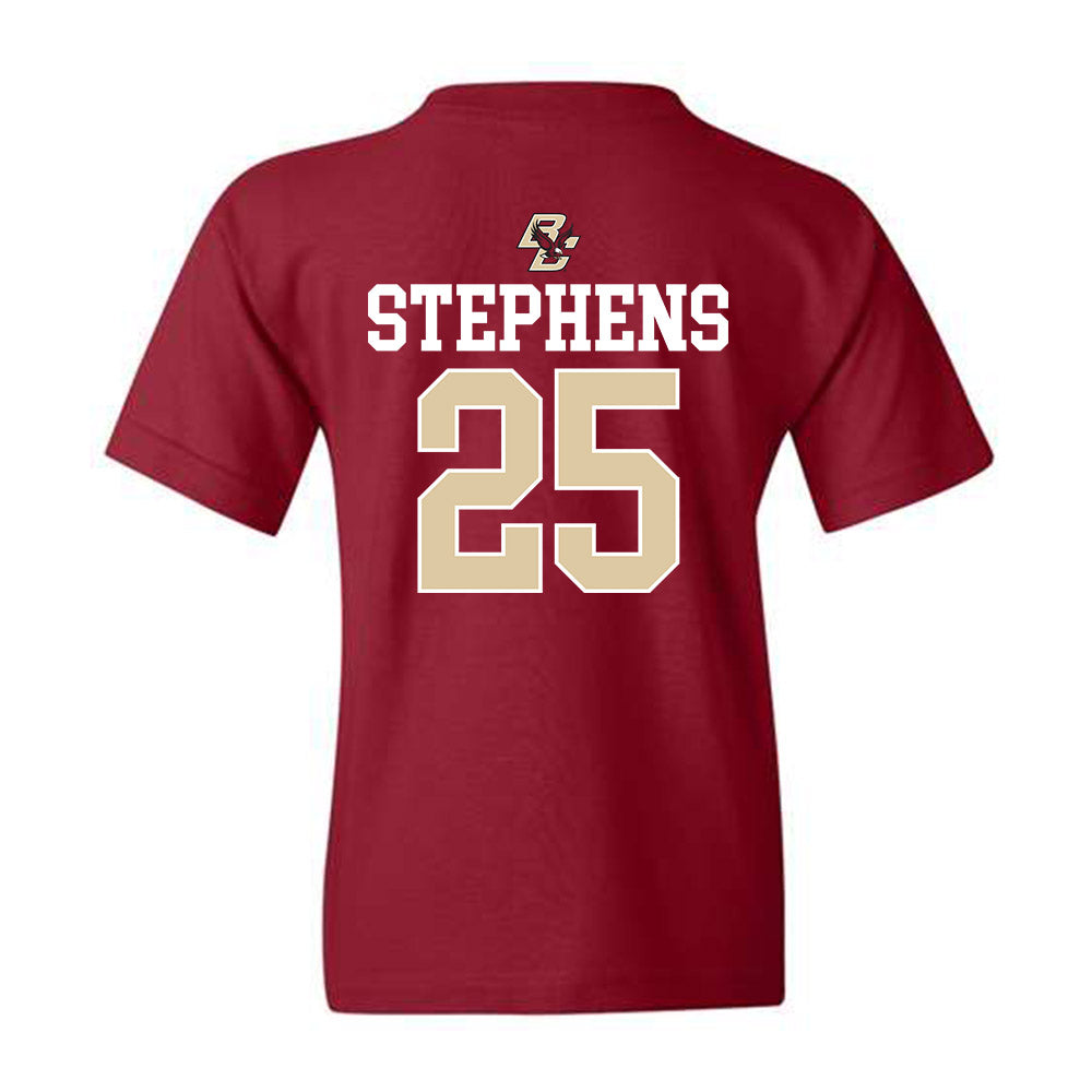 Boston College - NCAA Softball : Jordan Stephens - Youth T-Shirt Sports Shersey