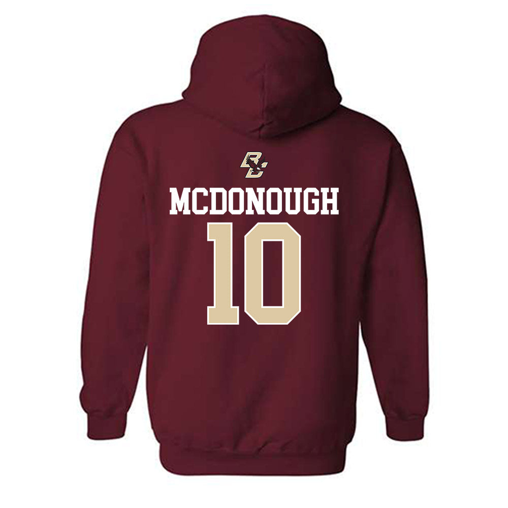 Boston College - NCAA Softball : Darien McDonough - Hooded Sweatshirt Sports Shersey