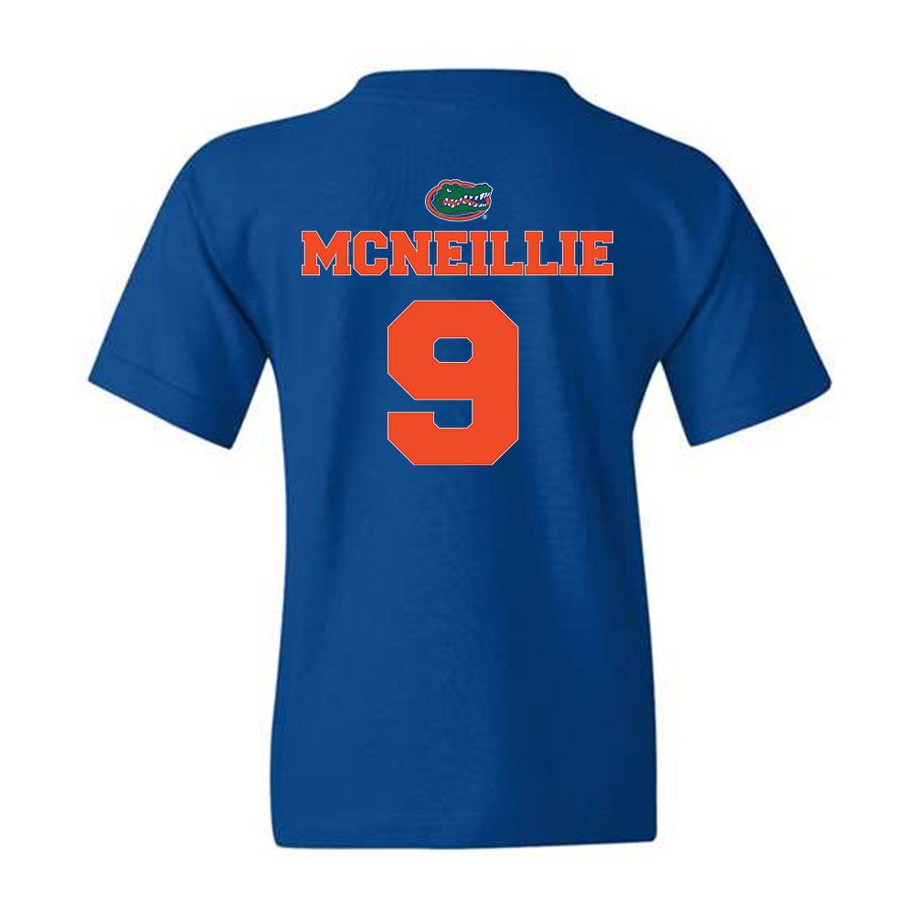 Florida - NCAA Baseball : Luke McNeillie - Youth T-Shirt Sports Shersey