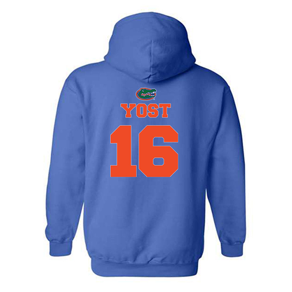 Florida - NCAA Baseball : Hayden Yost - Hooded Sweatshirt Sports Shersey