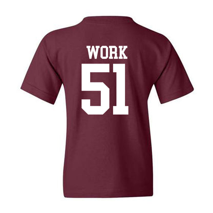 Mississippi State - NCAA Football : Luke Work - Youth T-Shirt Classic Shersey