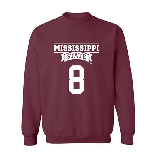 Mississippi State - NCAA Baseball : Amani Larry - Crewneck Sweatshirt Classic Shersey