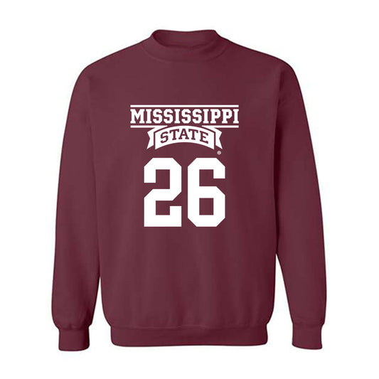 Mississippi State - NCAA Baseball : Tyson Hardin - Crewneck Sweatshirt Classic Shersey