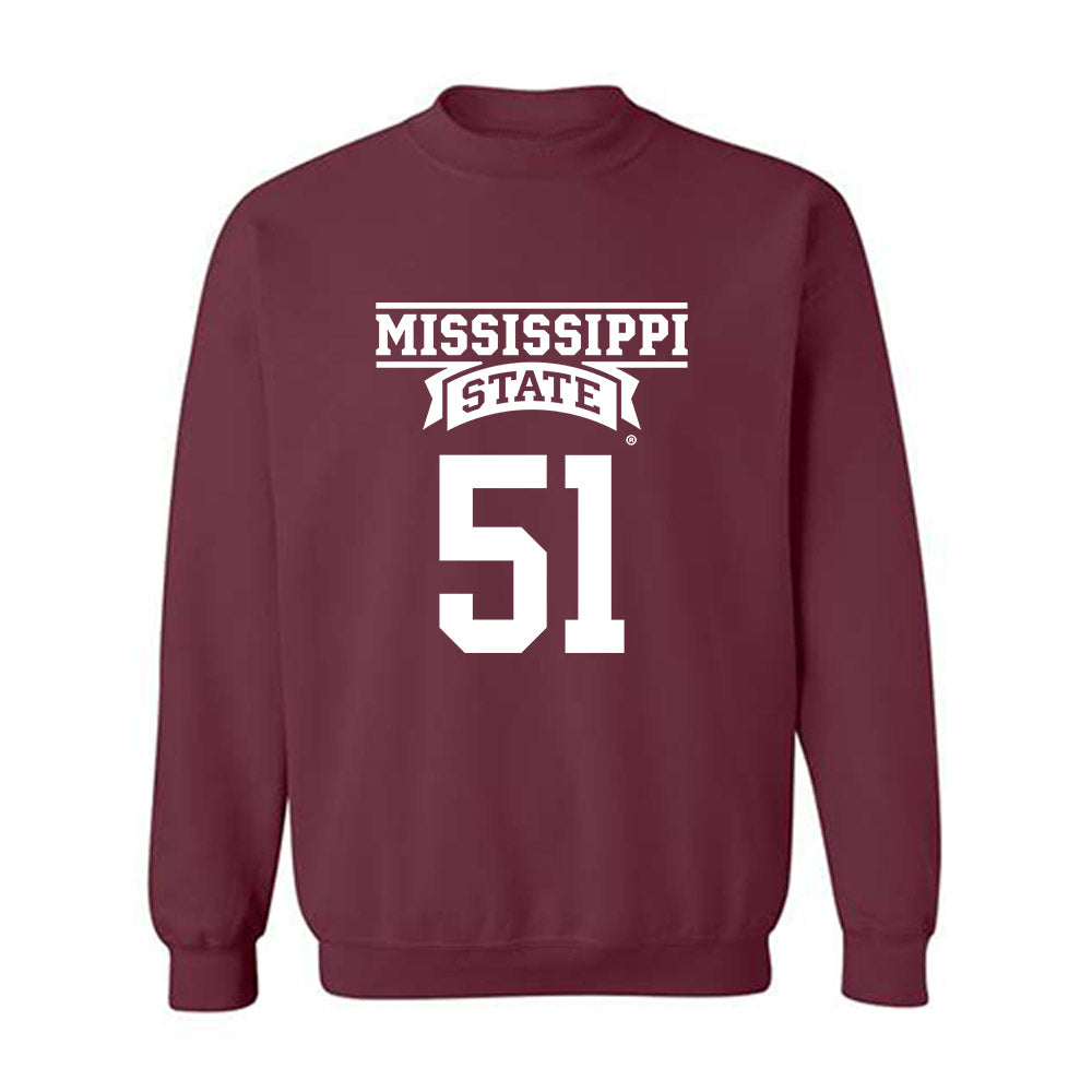 Mississippi State - NCAA Football : Luke Work - Crewneck Sweatshirt Classic Shersey