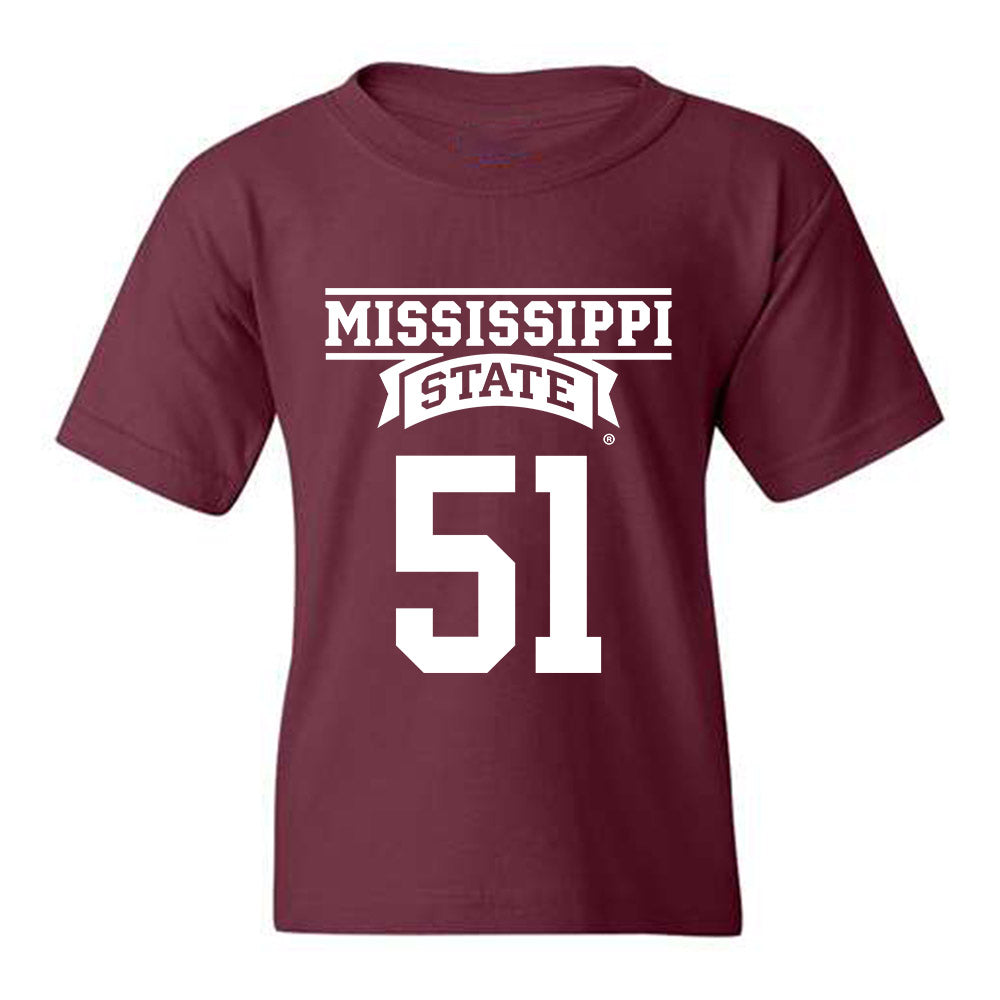 Mississippi State - NCAA Football : Luke Work - Youth T-Shirt Classic Shersey