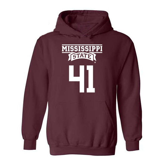 Mississippi State - NCAA Baseball : Ethan Pulliam - Hooded Sweatshirt Classic Shersey