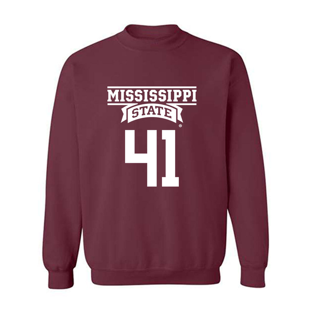 Mississippi State - NCAA Baseball : Ethan Pulliam - Crewneck Sweatshirt Classic Shersey