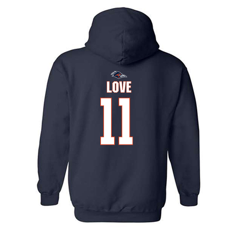 UTSA - NCAA Women's Basketball : Sidney Love - Hooded Sweatshirt Classic Shersey