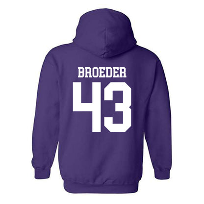 Kansas State - NCAA Baseball : Clayton Broeder - Hooded Sweatshirt Classic Shersey