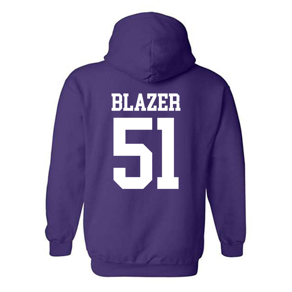 Kansas State - NCAA Baseball : Dylan Blazer - Hooded Sweatshirt Classic Shersey