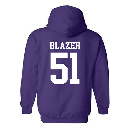 Kansas State - NCAA Baseball : Dylan Blazer - Hooded Sweatshirt Classic Shersey