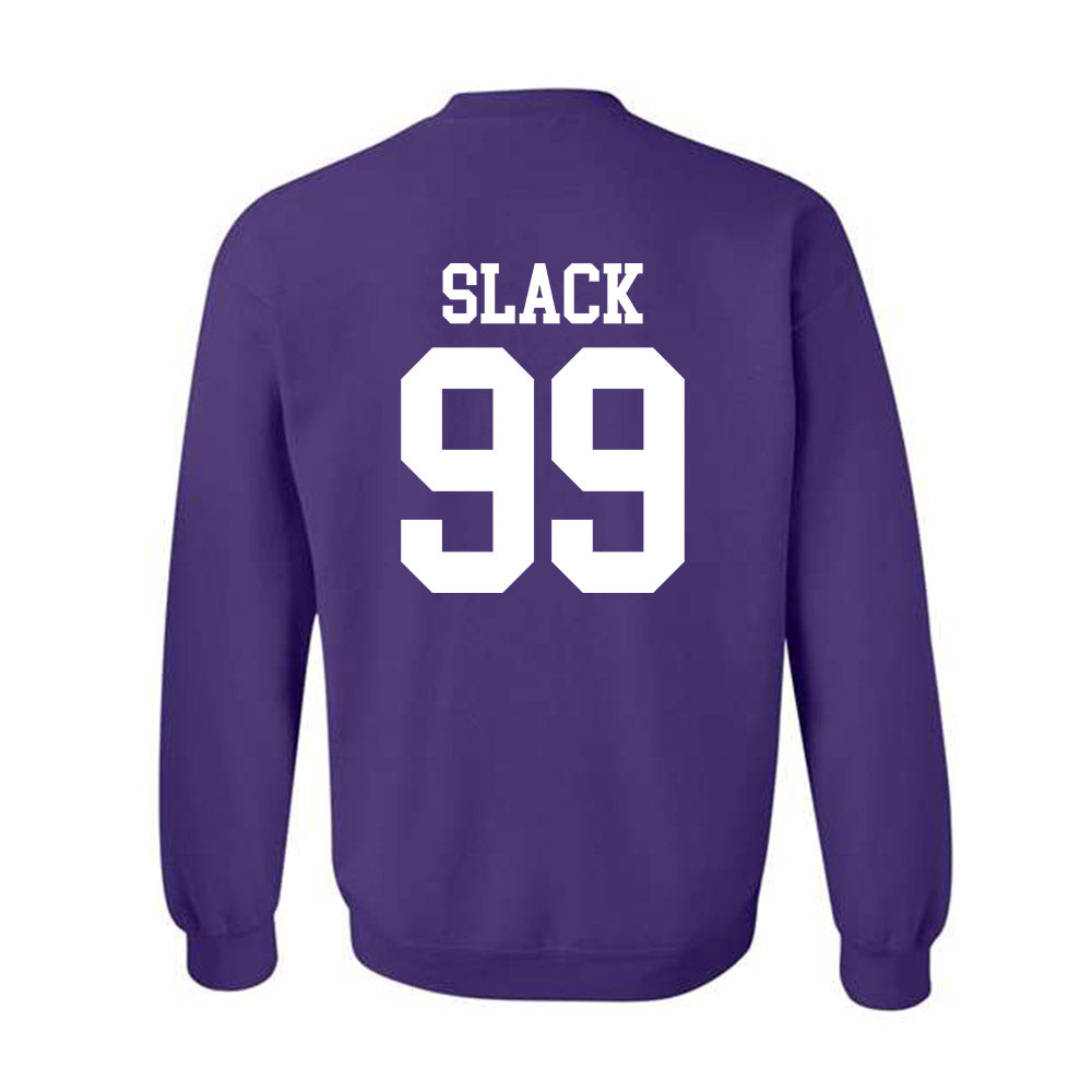 Kansas State - NCAA Baseball : JJ Slack - Crewneck Sweatshirt Classic Shersey