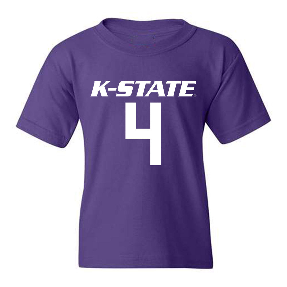 Kansas State - NCAA Football : Tyler Nelome - Youth T-Shirt