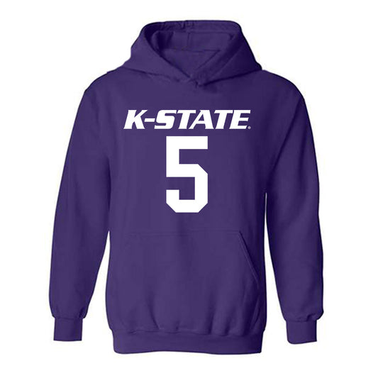 Kansas State - NCAA Women's Volleyball : Aniya Clinton - Hooded Sweatshirt Classic Shersey