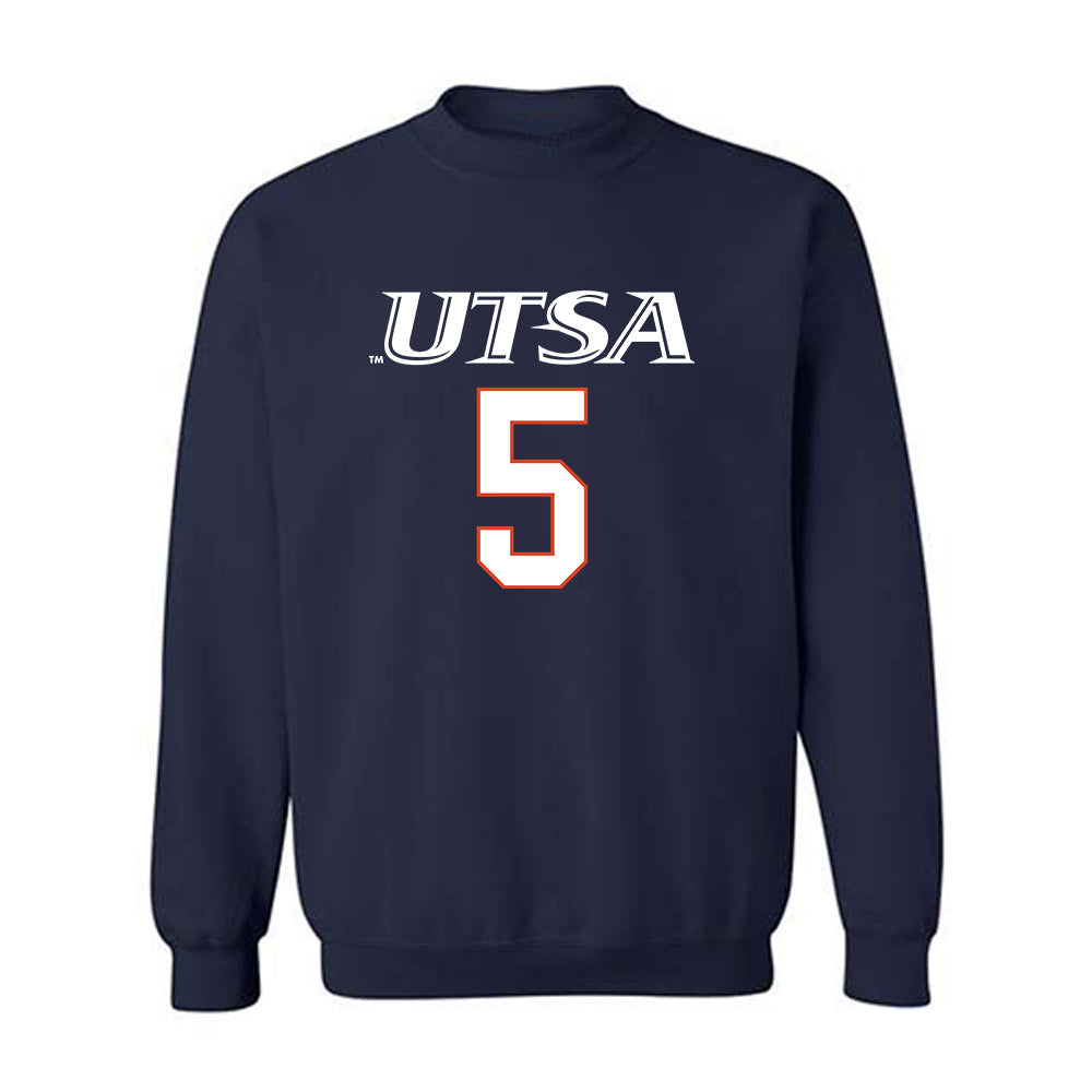 UTSA - NCAA Men's Basketball : Adante Holiman - Crewneck Sweatshirt Classic Shersey