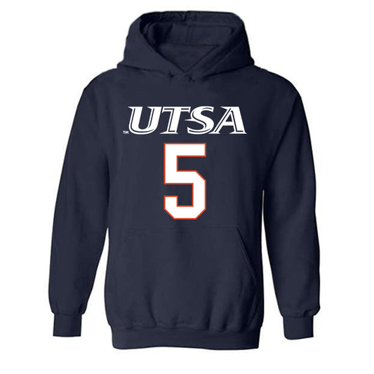 UTSA - NCAA Men's Basketball : Adante Holiman - Hooded Sweatshirt Classic Shersey