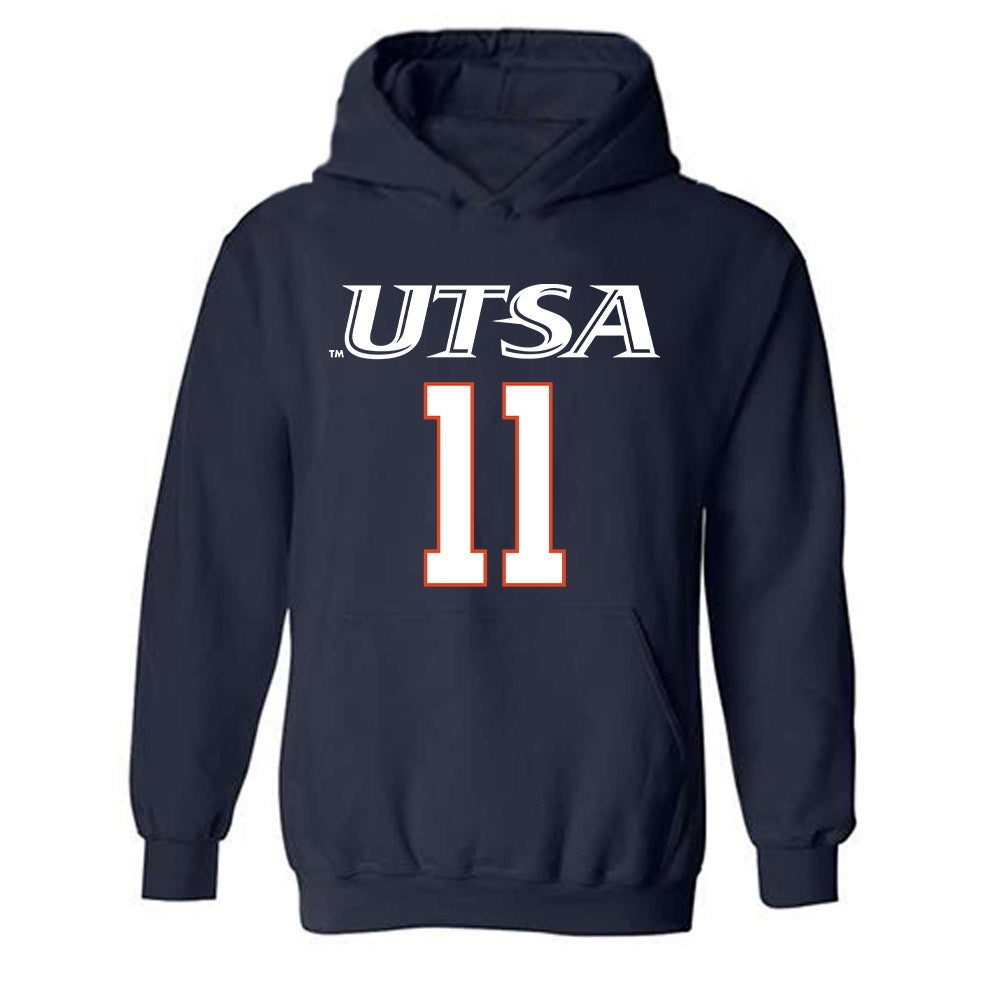 UTSA - NCAA Men's Basketball : Isaiah Wyatt - Hooded Sweatshirt Classic Shersey
