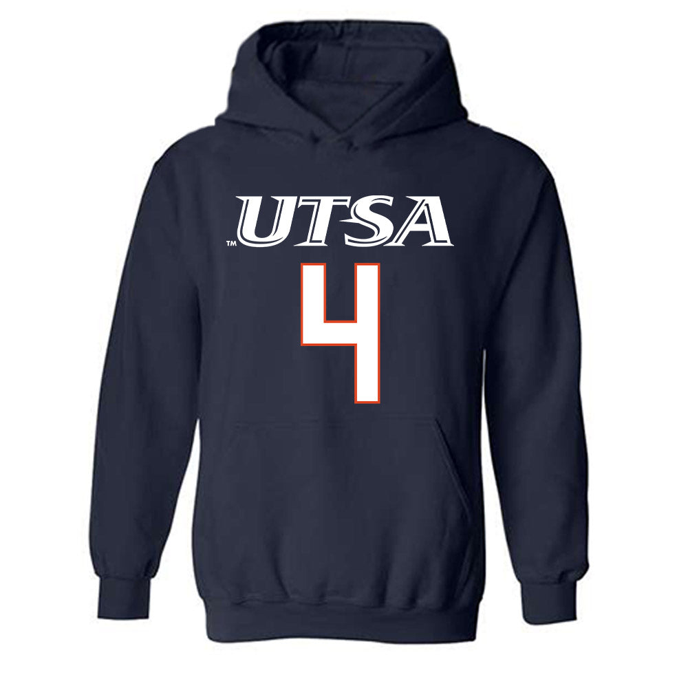 UTSA - NCAA Men's Basketball : Dre Fuller - Hooded Sweatshirt Classic Shersey