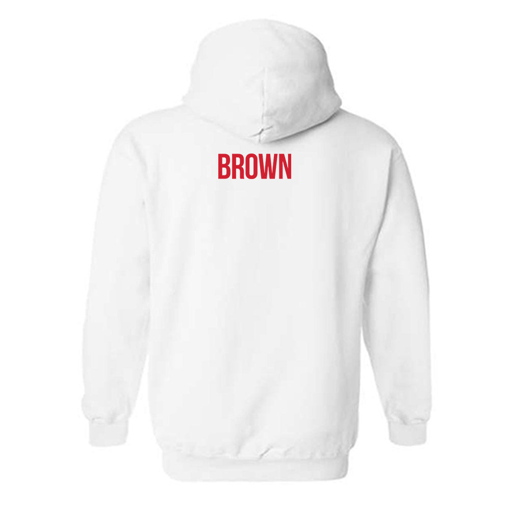 Rutgers - NCAA Women's Track & Field : Celine-Jada Brown - Hooded Sweatshirt Classic Shersey