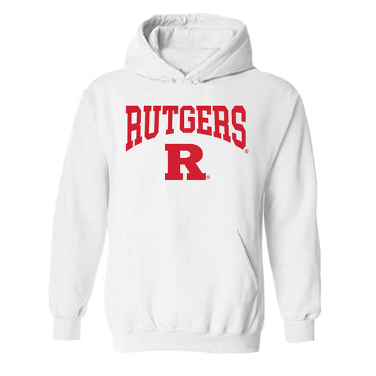 Rutgers - NCAA Men's Basketball : Oskar Palmquist - Hooded Sweatshirt Classic Shersey