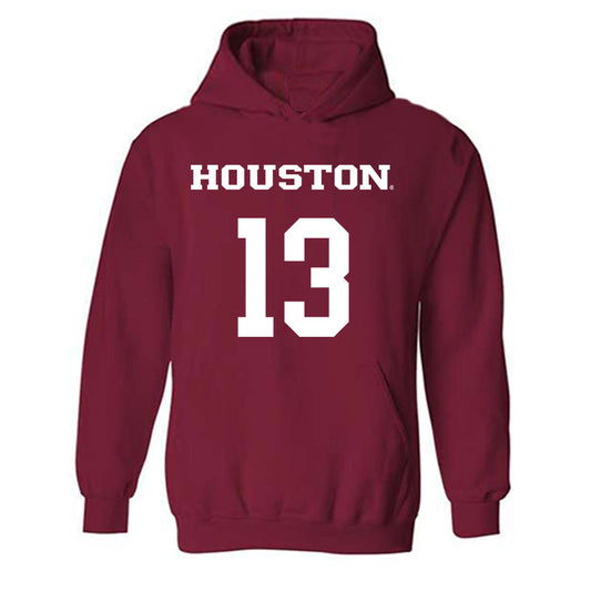 Houston - NCAA Men's Basketball : J'Wan Roberts - Hooded Sweatshirt Classic Shersey