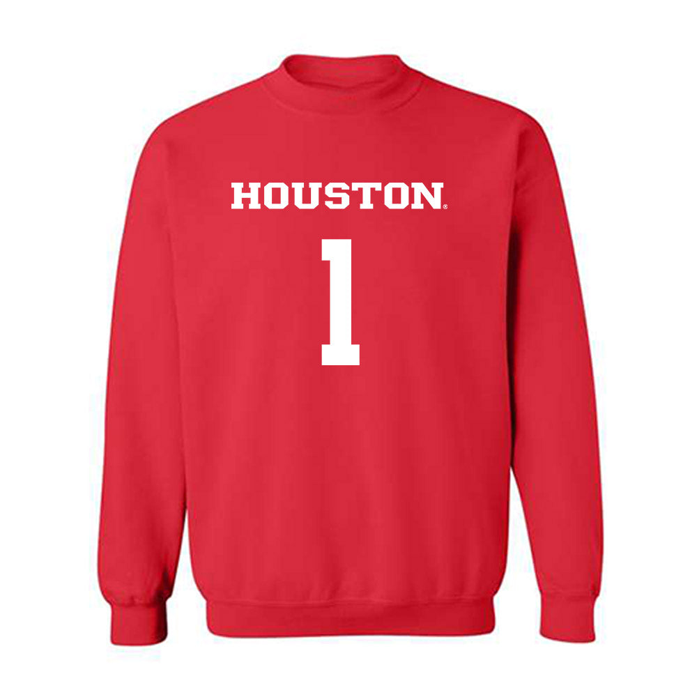 Houston - NCAA Men's Basketball : Jamal Shead - Crewneck Sweatshirt Classic Shersey