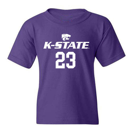 Kansas State - NCAA Men's Basketball : Macaleab Rich - Youth T-Shirt Classic Shersey