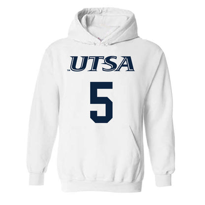 UTSA - NCAA Men's Basketball : Adante Holiman - Hooded Sweatshirt Classic Shersey