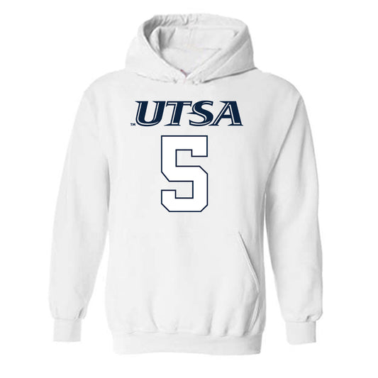 UTSA - NCAA Men's Basketball : Adante Holiman - Hooded Sweatshirt Classic Shersey