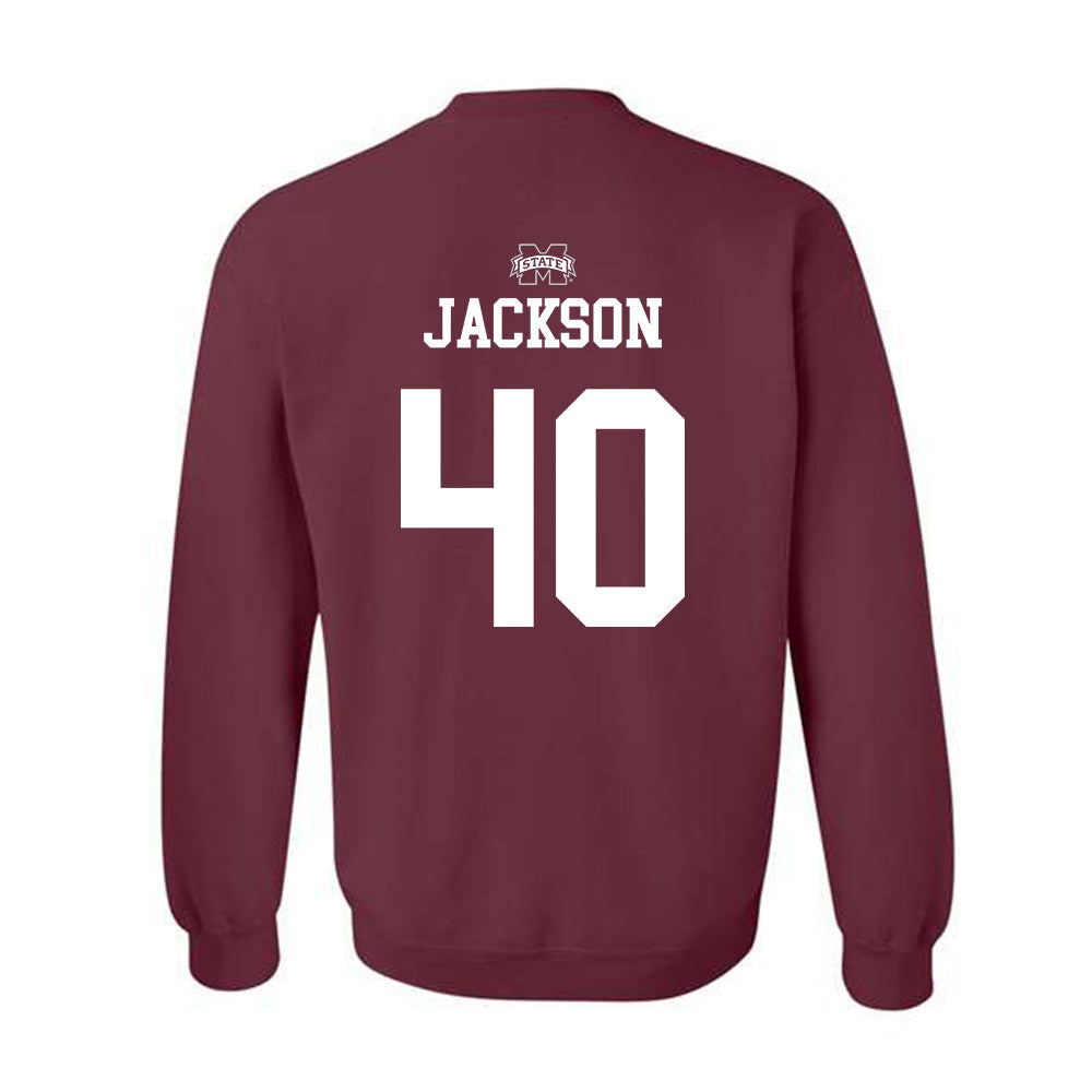 Mississippi State - NCAA Men's Basketball : Trey Jackson - Crewneck Sweatshirt Sports Shersey