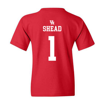 Houston - NCAA Men's Basketball : Jamal Shead - Youth T-Shirt Sports Shersey