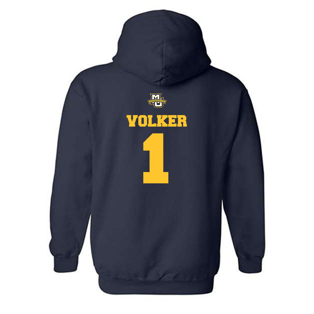 Marquette - NCAA Women's Basketball : Lee Volker - Hooded Sweatshirt Sports Shersey