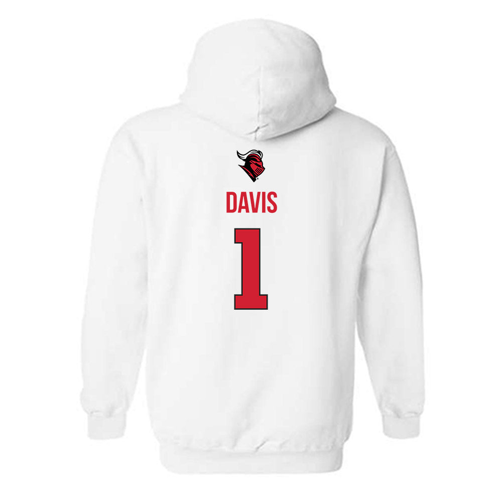 Rutgers - NCAA Men's Basketball : JaMichael Davis - Hooded Sweatshirt Sports Shersey