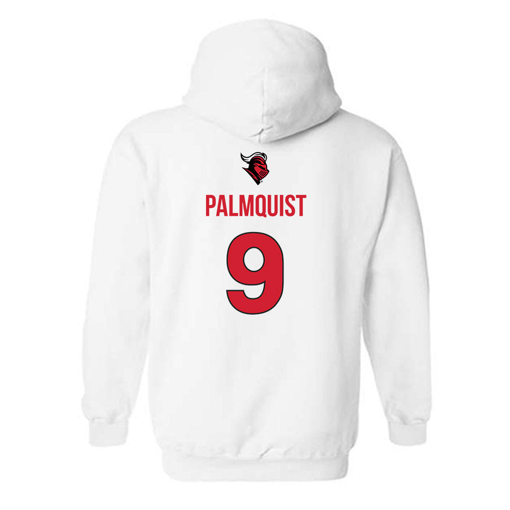 Rutgers - NCAA Men's Basketball : Oskar Palmquist - Hooded Sweatshirt Sports Shersey