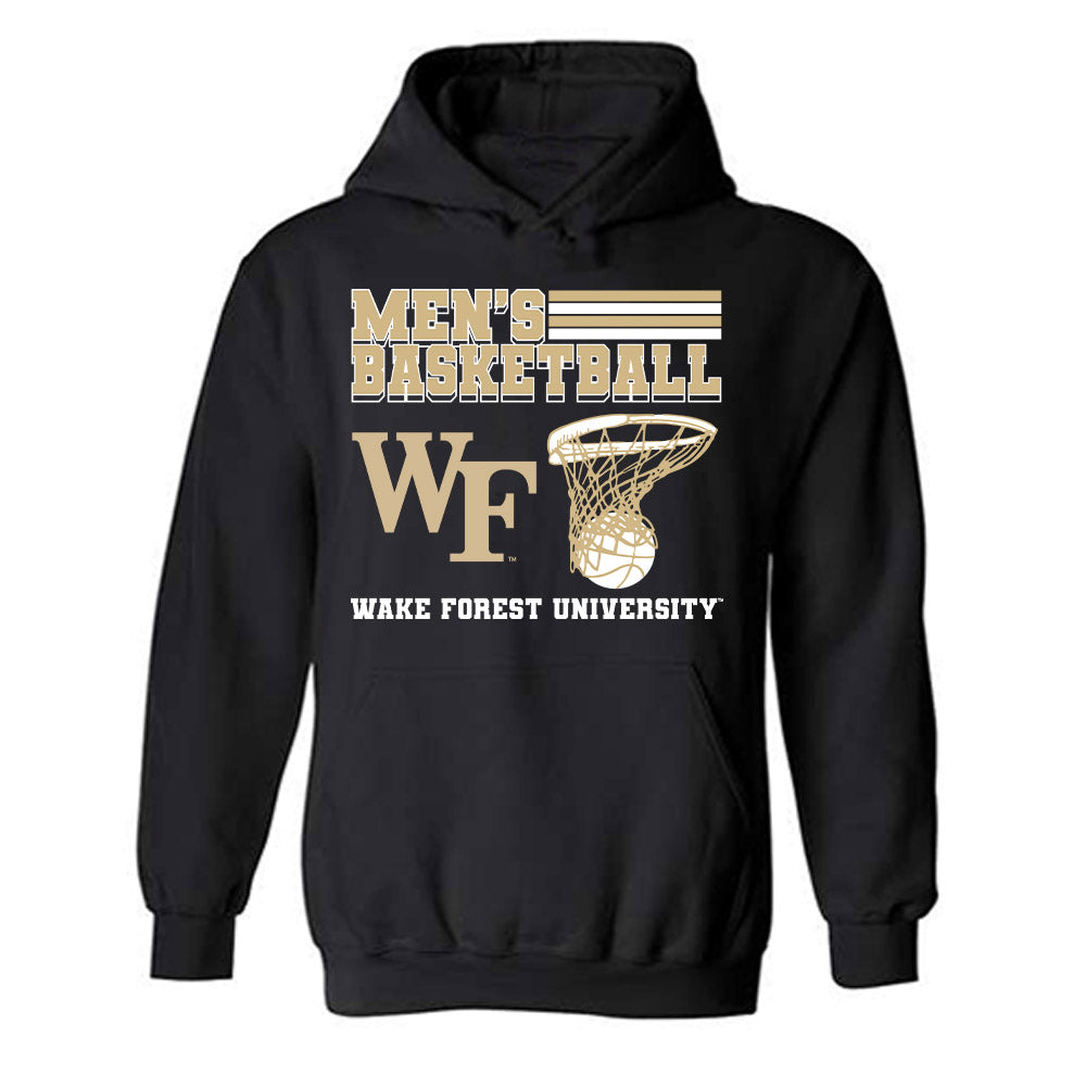 Wake Forest - NCAA Men's Basketball : Marqus Marion - Hooded Sweatshirt Sports Shersey