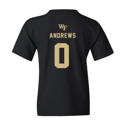 Wake Forest - NCAA Women's Basketball : Alyssa Andrews - Youth T-Shirt Sports Shersey