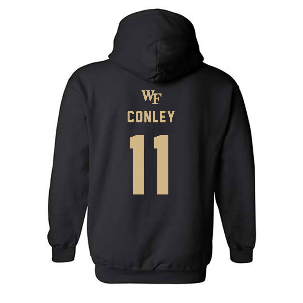 Wake Forest - NCAA Women's Basketball : Raegyn Conley - Hooded Sweatshirt Sports Shersey
