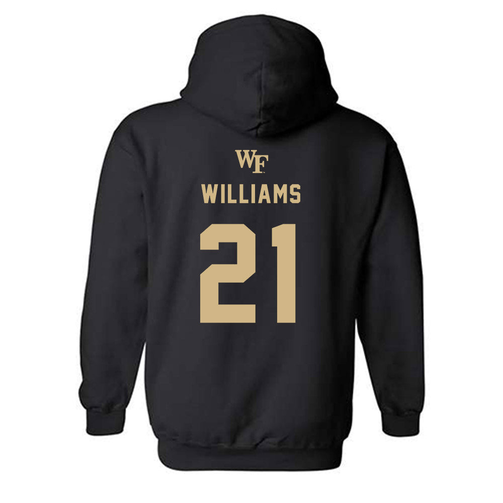 Wake Forest - NCAA Women's Basketball : Elise Williams - Hooded Sweatshirt Sports Shersey