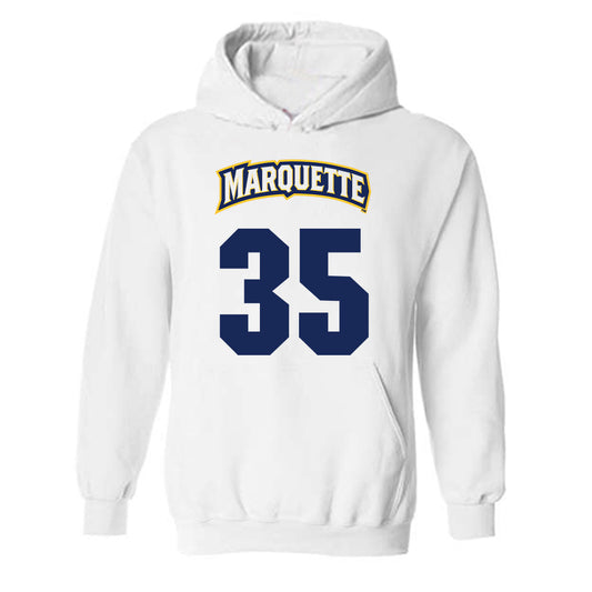 Marquette - NCAA Men's Basketball : Caedin Hamilton - Hooded Sweatshirt Classic Shersey