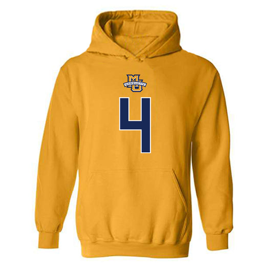 Marquette - NCAA Women's Basketball : Abbey Cracknell - Hooded Sweatshirt Classic Shersey