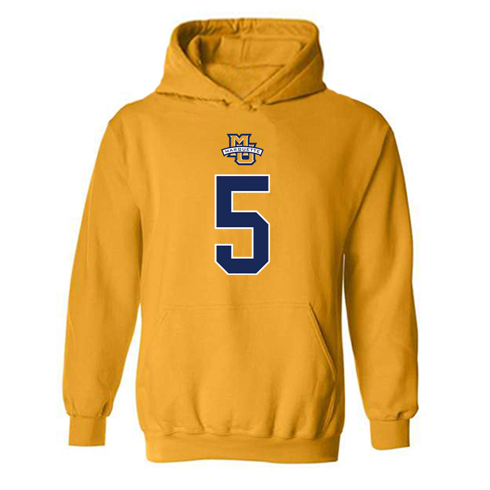 Marquette - NCAA Men's Basketball : Tre Norman - Hooded Sweatshirt Classic Shersey